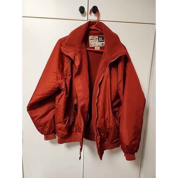 Vtg Wearguard Mens Burned Orange Red 3 Season Jacket Size XL Snow Resistant - Picture 1 of 16